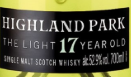高原騎士光明17年蘇格蘭單一麥芽威士忌(Highland Park The Light 17 Year Old Single Malt Scotch Whisky, Orkney, UK)