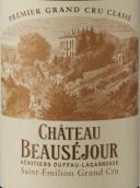 博塞莊園紅葡萄酒(Chateau Beausejour Heritiers Duffau Lagarrosse, Saint-Emilion Grand Cru, France)