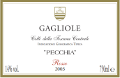 嘉里奧雷酒莊佩西亞紅葡萄酒(Gagliole Pecchia Colli della Toscana Centrale IGT, Tuscany, Italy)