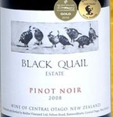 黑之鵪鶉黑皮諾紅葡萄酒(Black Quail Estate Pinot Noir, Central Otago, New Zealand)