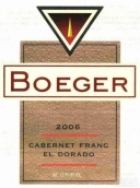 伯格爾品麗珠干紅葡萄酒(Boeger Winery Cabernet Franc, El Dorado, USA)