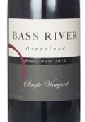 巴思河酒莊單一葡萄園系列黑皮諾干紅葡萄酒(Bass River Single Vineyard Series Pinot Noir, Gippsland, Australia)