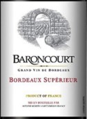 八龍閣酒莊紅葡萄酒(Baroncourt, Bordeaux Superieur, France)