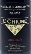 樂(lè)姬絲酒莊十年珍藏布魯奈羅紅葡萄酒(Le Chiuse Diecianni Brunello di Montalcino Riserva DOCG, Tuscany, Italy)