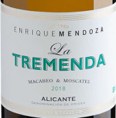 恩里克·門多薩酒莊特雷曼達(dá)莫斯卡特白葡萄酒(Bodegas Enrique Mendoza La Tremenda Macabeo Moscatel, Alicante, Spain)