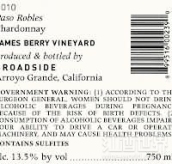 Broadside James Berry Vineyard Chardonnay, Paso Robles, USA