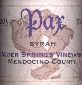 Donelan Pax Alder Springs Vineyard Syrah, Mendocino County, USA