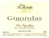 Patrick Lesec Gigondas Les Espalines Cuvee Les Tendrelles, Rhone, France