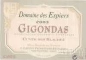 埃斯皮爾酒莊吉恭達(dá)斯特釀紅葡萄酒(Domaine des Espiers Cuvee des Blaches, Gigondas, France)