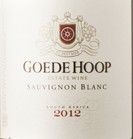 歌德環(huán)長(zhǎng)相思干白葡萄酒(Goede Hoop Estate Sauvignon Blanc, Stellenbosch, South Africa)