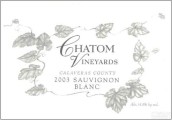 Chatom Vineyards Sauvignon Blanc, Calaveras County, USA