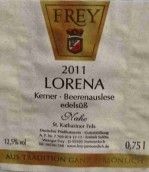 弗雷酒莊羅蕾娜肯納逐粒精選甜白葡萄酒(Frey Lorena Kerner Beerenauslese, Nahe, Germany)