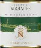 巴登侯爵博牛爾科奇海德米勒-圖高干白葡萄酒(Weingut Markgraf von Baden Birnauer Kirchhalde Muller-Thurgau QbA Trocken, Baden, Germany)