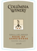 哥倫比亞小批量系列桑嬌塞維桃紅葡萄酒(Columbia Winery Small Lot Series Sangiovese Rose, Columbia Valley, USA)