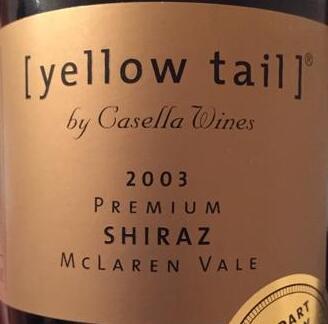 yellow tail premium shiraz, mclaren vale, australia紅酒評分|黃尾