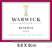 沃里克珍藏干紅葡萄酒(Warwick Estate Reserve Red, Stellenbosch, South Africa)