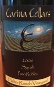 龍骨星酒莊西拉紅葡萄酒(Carina Cellars Syrah, Santa Barbara, USA)