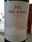 安迪娜圖斯西拉赤霞珠干紅葡萄酒(Terra Andina Altos Syrah - Cabernet Sauvignon, Maipo Valley, Chile)