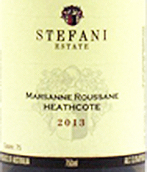 史特芬尼瑪珊-瑚珊混釀干白葡萄酒(Stefani Estate Marsanne Rousanne, Heathcote, Australia)