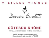 本尼德蒂酒莊老藤紅葡萄酒(Domaine Benedetti Cotes du Rhone Vieilles Vignes, Rhone, France)