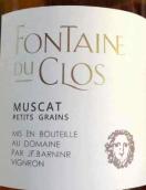 甘田之泉小粒麝香白葡萄酒(Fontaine du Clos Muscat Petits Grains, France)