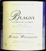 Domaine Matrot-Wittersheim La Piece Sous Le Bois, Blagny Premier Cru, France