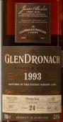 格蘭多納1993年份445號(hào)單桶24年蘇格蘭單一麥芽威士忌(The GlenDronach 1993 Single Cask 445 Aged 24 Years Single Malt Scotch Whisky, Highlands, UK)