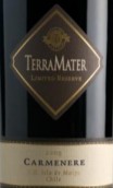 特雷瑪特酒莊限量珍藏系列佳美娜紅葡萄酒(TerraMater Limited Reserve Carmenere, Curico Valley, Chile)