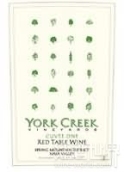 約克溪特釀1號干紅葡萄酒(York Creek Vineyards Cuvee One Red, Spring Mountain District, USA)