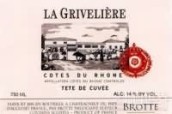 布諾特吉維列洛泰特窖藏干紅葡萄酒(Brotte Domaine de la Griveliere Tete de Cuvee, Cotes du Rhone, France)