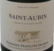 弗朗索瓦勒格羅酒莊圣歐班干紅葡萄酒(Domaine Francois Legros Saint-Aubin Rouge, Cote de Beaune, France)