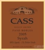 卡斯西拉干紅葡萄酒(Cass Syrah, Paso Robles, USA)