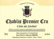 杜瓦安夏布利一級園利錫山坡干白葡萄酒(Domaine Jean-Paul & Benoit Droin Chablis Premier Cru Cote de Lechet, Chablis, France)