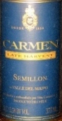 卡門珍藏賽美蓉遲摘甜白葡萄酒(Carmen Reserve Late Harvest Semillon, Maipo Valley, Chile)