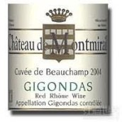 蒙米拉爾酒莊博尚特釀紅葡萄酒(Chateau de Montmirail Cuvee de Beauchamp, Gigondas, France)