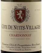 吉勒（夜丘村）干白葡萄酒(Domaine Gille Cote de Nuits Villages Blanc, Cote de Nuits, France)