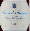 希歌納科男爵雅文邑白蘭地(Baron De Sigognac Armagnac, Bas Armagnac, France)