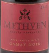 梅斯文家族佳美干紅葡萄酒(Methven Family Vineyards Gamay Noir, Eola-Amity Hills, USA)