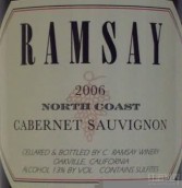 Ramsay Wines Cabernet Sauvignon, North Coast, USA