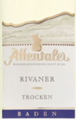 金靈猴酒莊普賴默斯雷萬尼干白葡萄酒(Affentaler Primus Rivaner  Trocken, Baden, Germany)