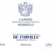 德福維爾酒莊朗格內(nèi)比奧羅紅葡萄酒(De Forville Langhe Nebbiolo DOC, Barbaresco, Italy)