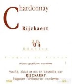 瑞卡特酒莊霞多麗干白葡萄酒(Rijckaert Chardonnay, Arbois, France)