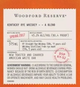 伍德福德珍藏調(diào)和黑麥威士忌(Woodford Reserve A Blend Rye Whiskey, Kentucky, USA)