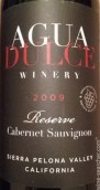 阿瓜杜塞爾珍藏赤霞珠紅葡萄酒(Agua Dulce Winery  Reserve Cabernet Sauvignon, California, USA)