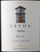 萊達酒莊珍藏梅洛紅葡萄酒(Vina Leyda Reserva Merlot, Maipo Valley, Chile)