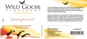 野鵝神秘之河瓊瑤漿干白葡萄酒(Wild Goose Winery Mystic River Gewurztraminer, Okanagan Valley, Canada)