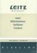 Weingut Josef Leitz Rudesheimer Riesling Spatlese Trocken, Rheingau, Germany