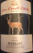 瑞雫酒莊梅洛紅葡萄酒(Rios-Lovell Estate Winery Estate Merlot, Livermore Valley, USA)