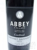 修道院酒莊紅衣主教赤霞珠干紅葡萄酒(Abbey Cellars Cardinal Cabernet Sauvignon, Hawke's Bay, New Zealand)