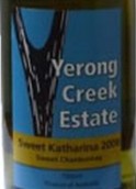 葉容溪甜美凱瑟琳霞多麗甜白葡萄酒(Yerong Creek Estate Sweet Catharina Chardonnay, New South Wales, Australia)